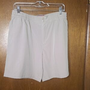 Burlebo Shorts Men's Khaki Stretch Performance Hybrid 7" Everyday Short L